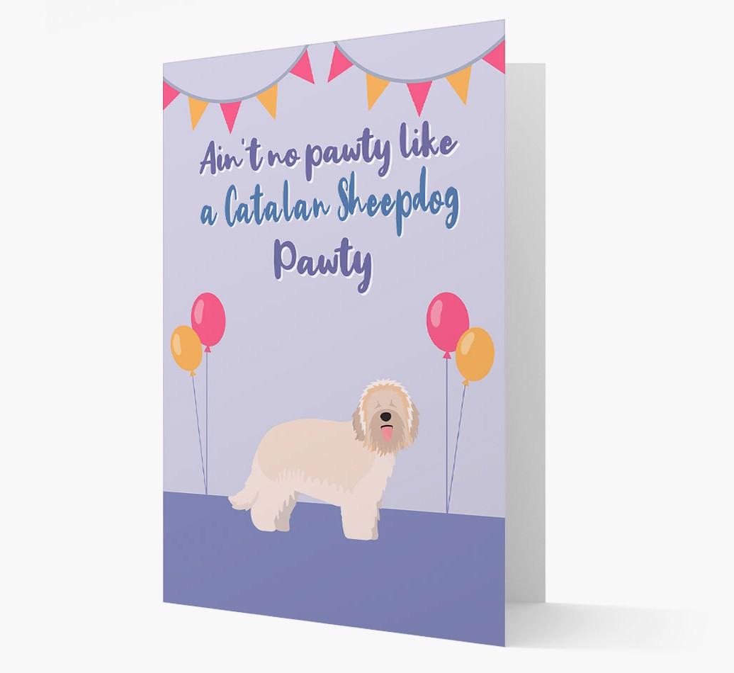Ain't No Pawty: Personalized {breedFullName} Card