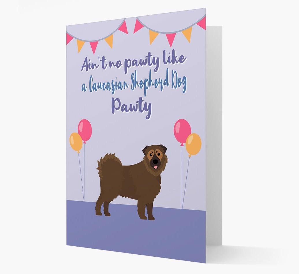Ain't No Pawty: Personalized {breedFullName} Card