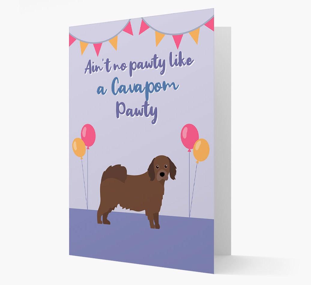 Ain't No Pawty: Personalized {breedFullName} Card