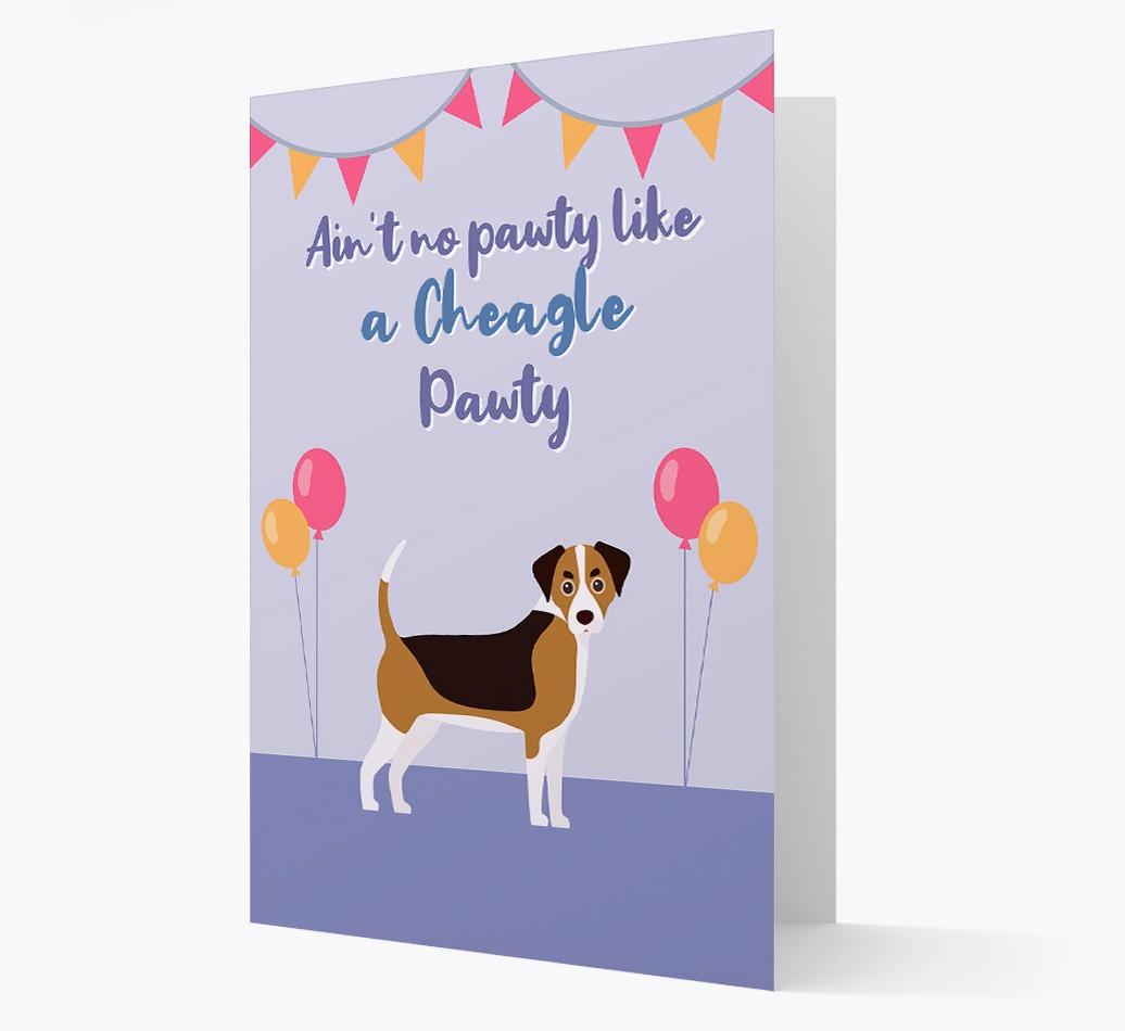 Ain't No Pawty: Personalized {breedFullName} Card