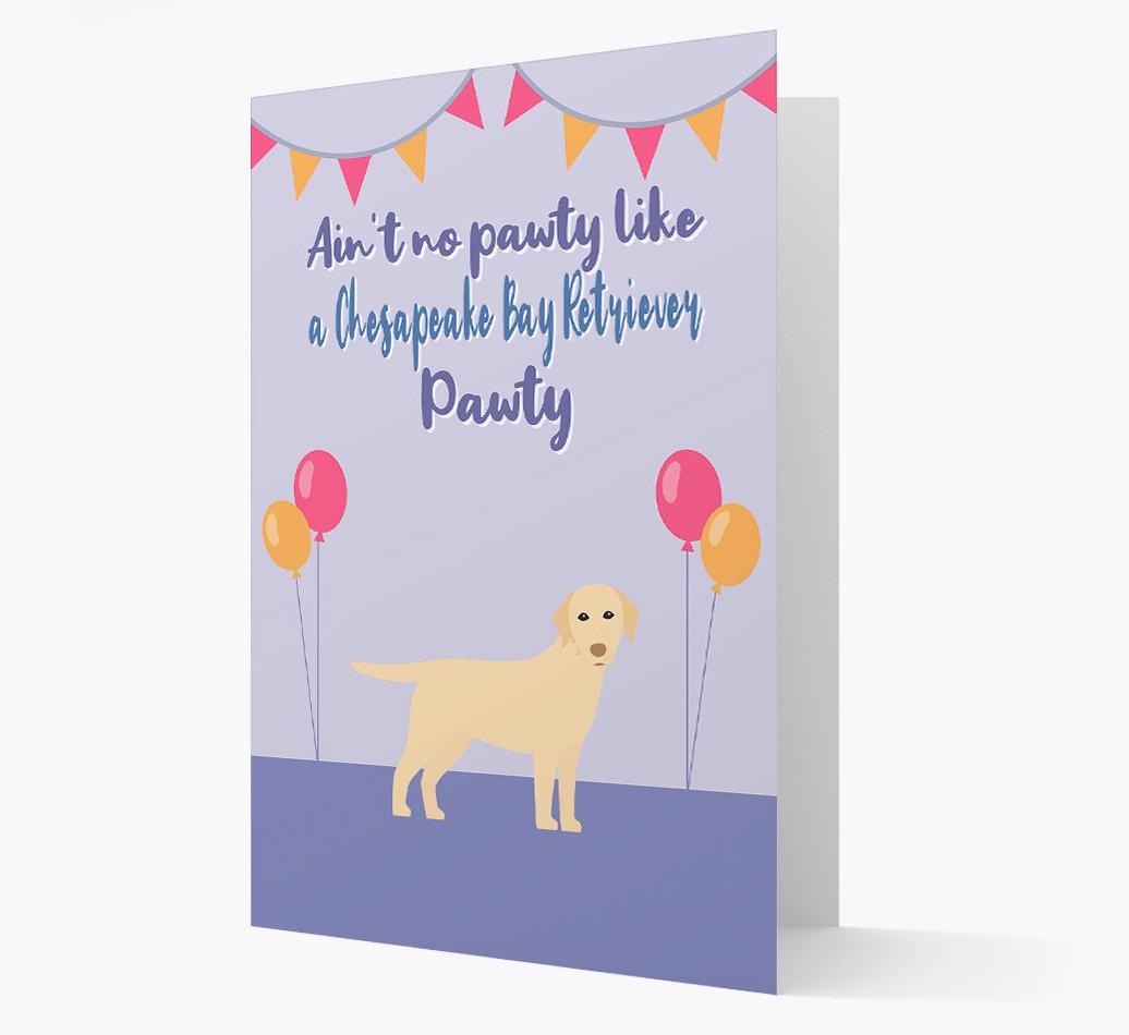 Ain't No Pawty: Personalized {breedFullName} Card