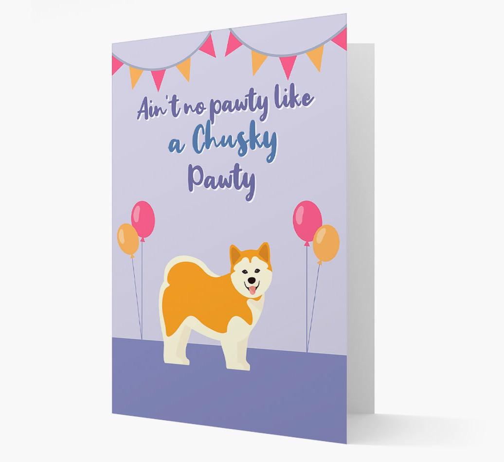 Ain't No Pawty: Personalized {breedFullName} Card