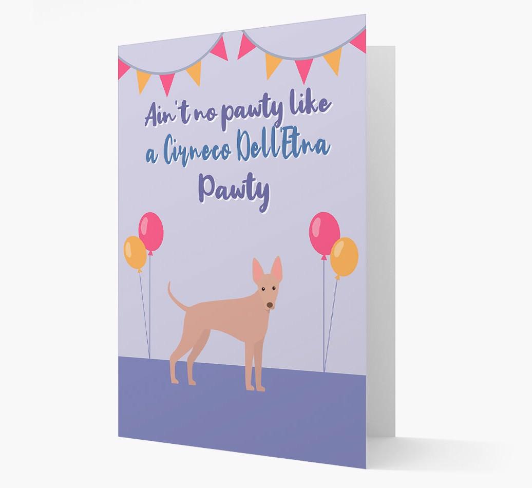 Ain't No Pawty: Personalized {breedFullName} Card
