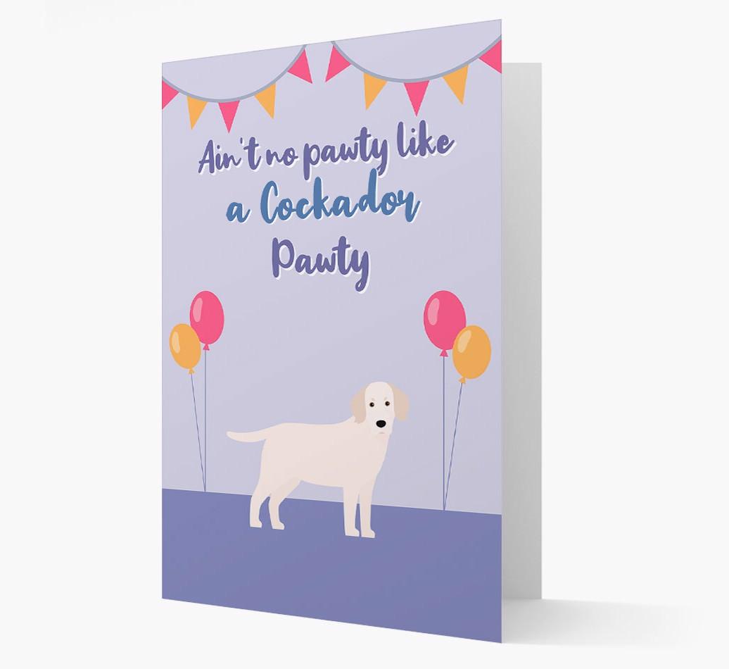 Ain't No Pawty: Personalized {breedFullName} Card