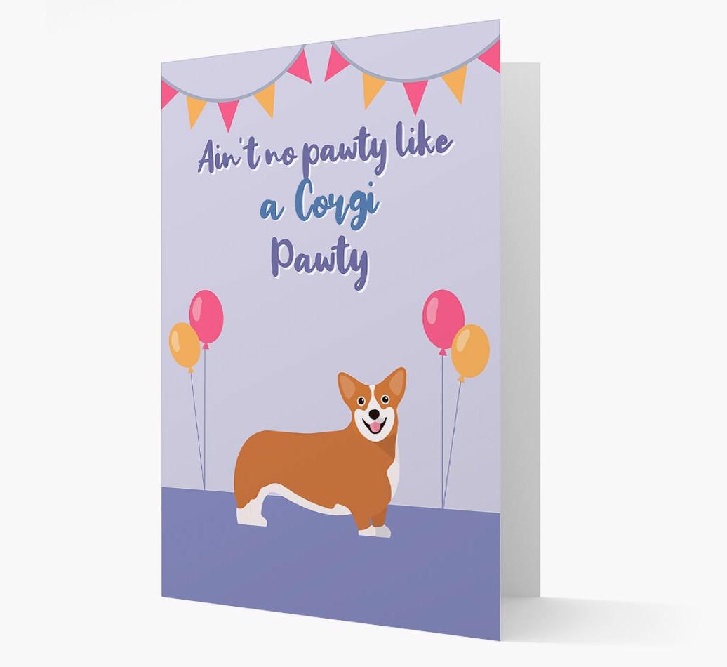 Ain't No Pawty: Personalized {breedFullName} Card