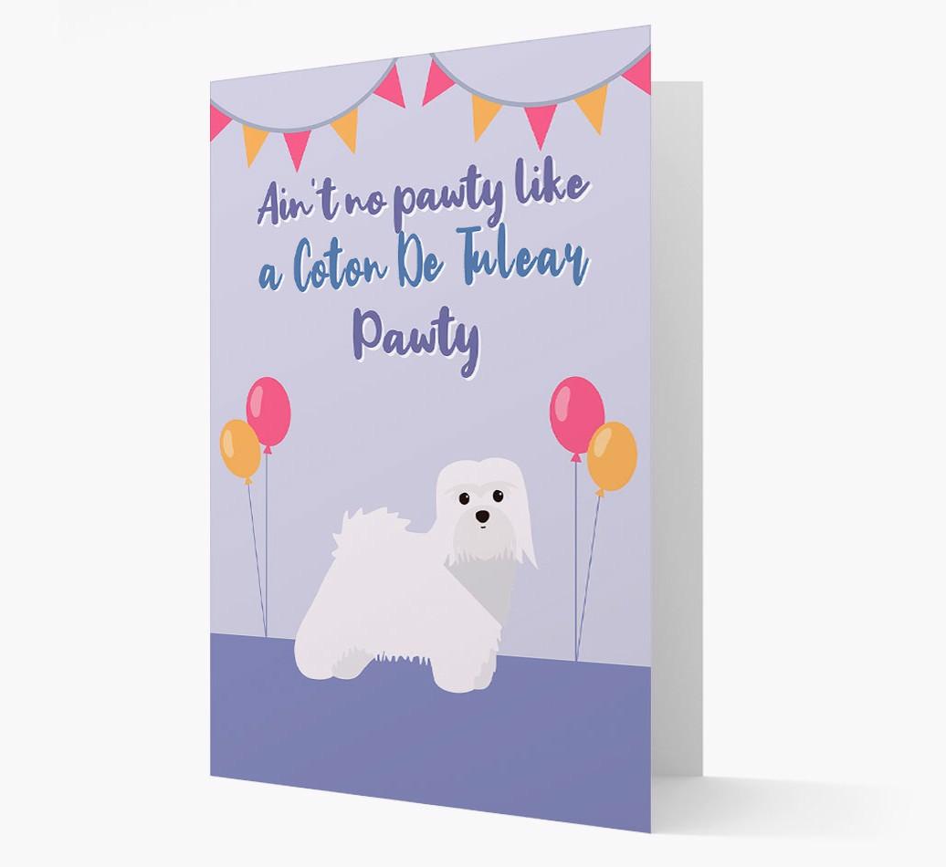 Ain't No Pawty: Personalized {breedFullName} Card