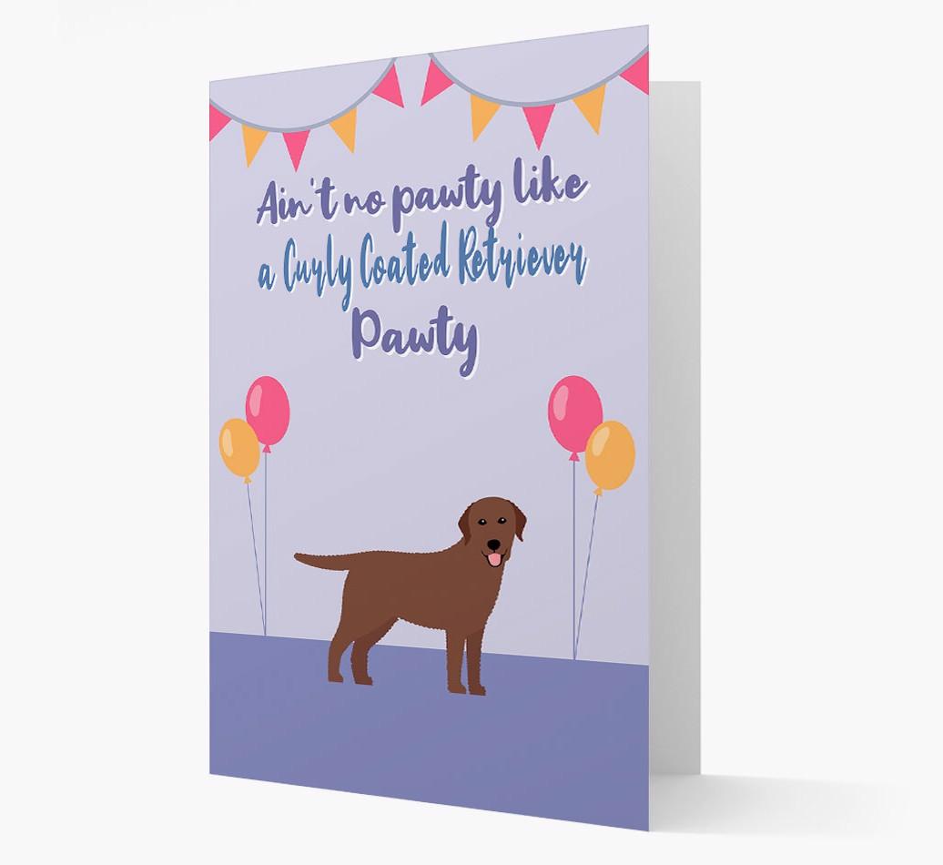 Ain't No Pawty: Personalized {breedFullName} Card