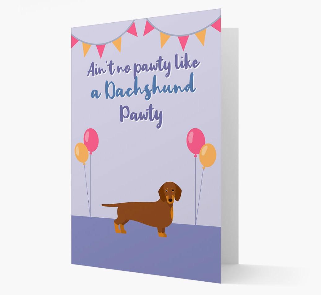 Ain't No Pawty: Personalized {breedFullName} Card