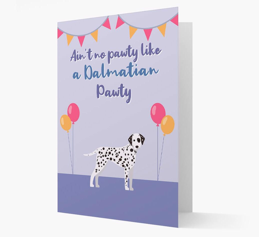 Ain't No Pawty: Personalized {breedFullName} Card
