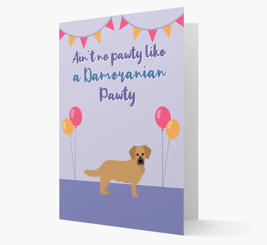 Ain't No Pawty: Personalized {breedFullName} Card