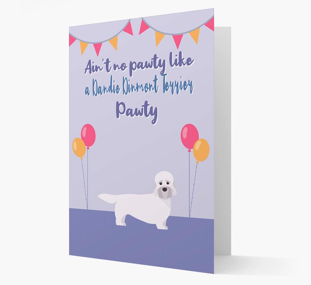 Ain't No Pawty: Personalized {breedFullName} Card
