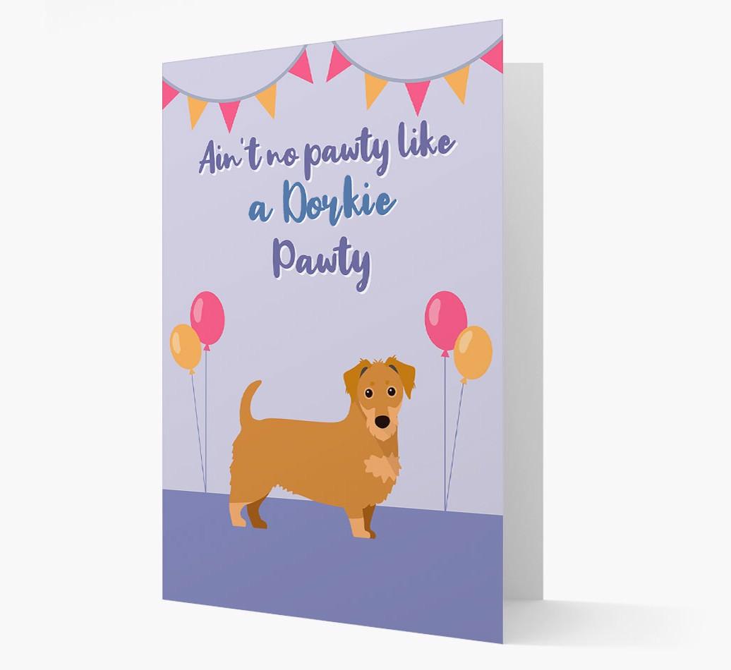 Ain't No Pawty: Personalized {breedFullName} Card