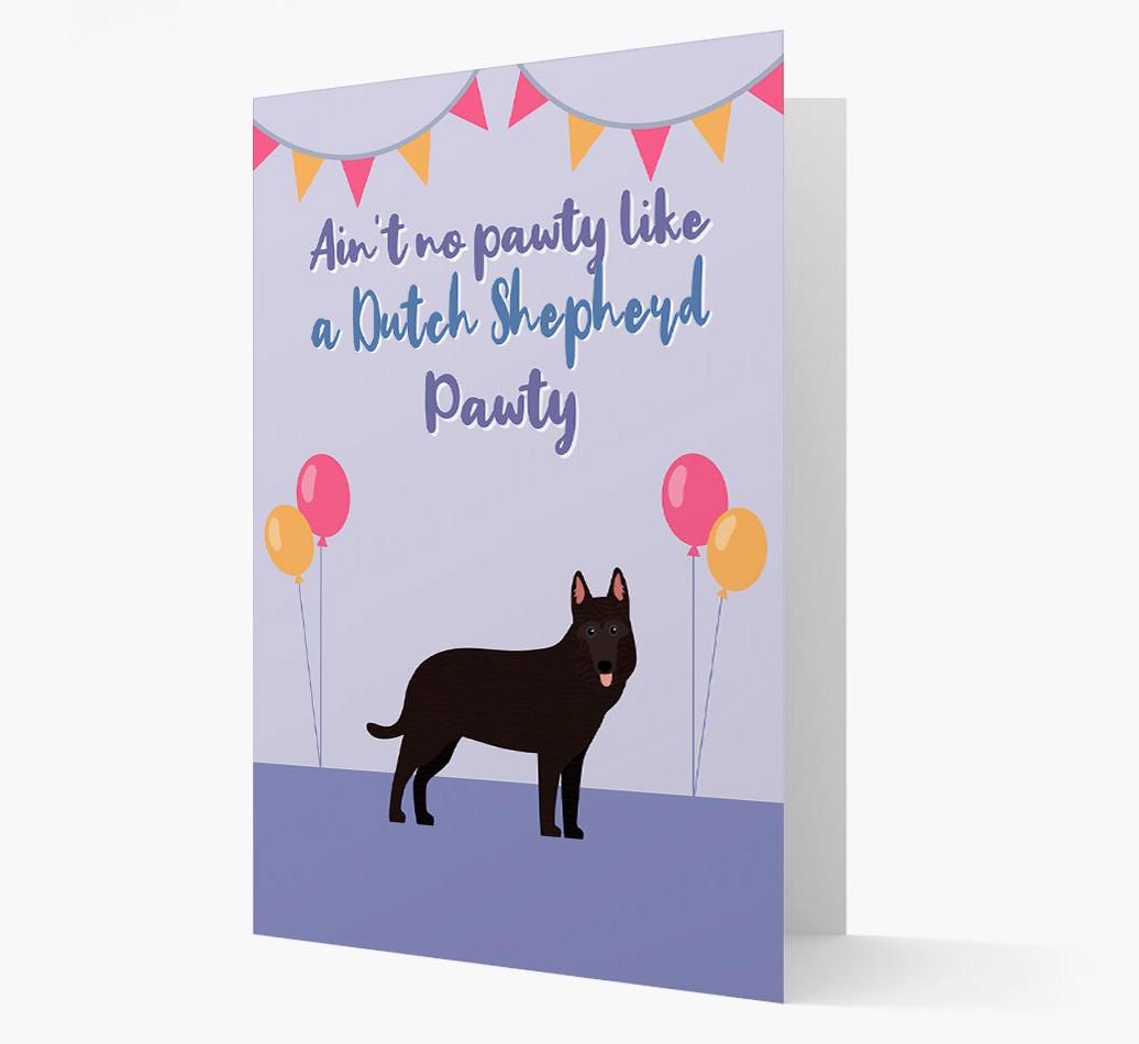 Ain't No Pawty: Personalized {breedFullName} Card