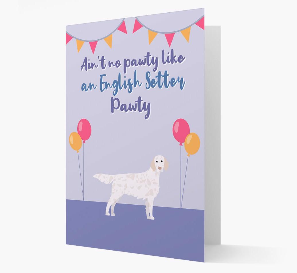 Ain't No Pawty: Personalized {breedFullName} Card