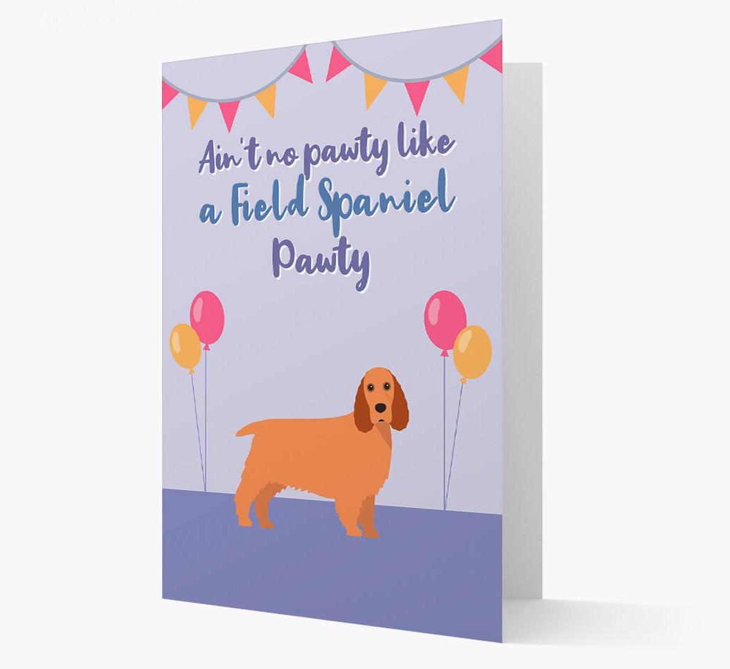 Ain't No Pawty: Personalized {breedFullName} Card