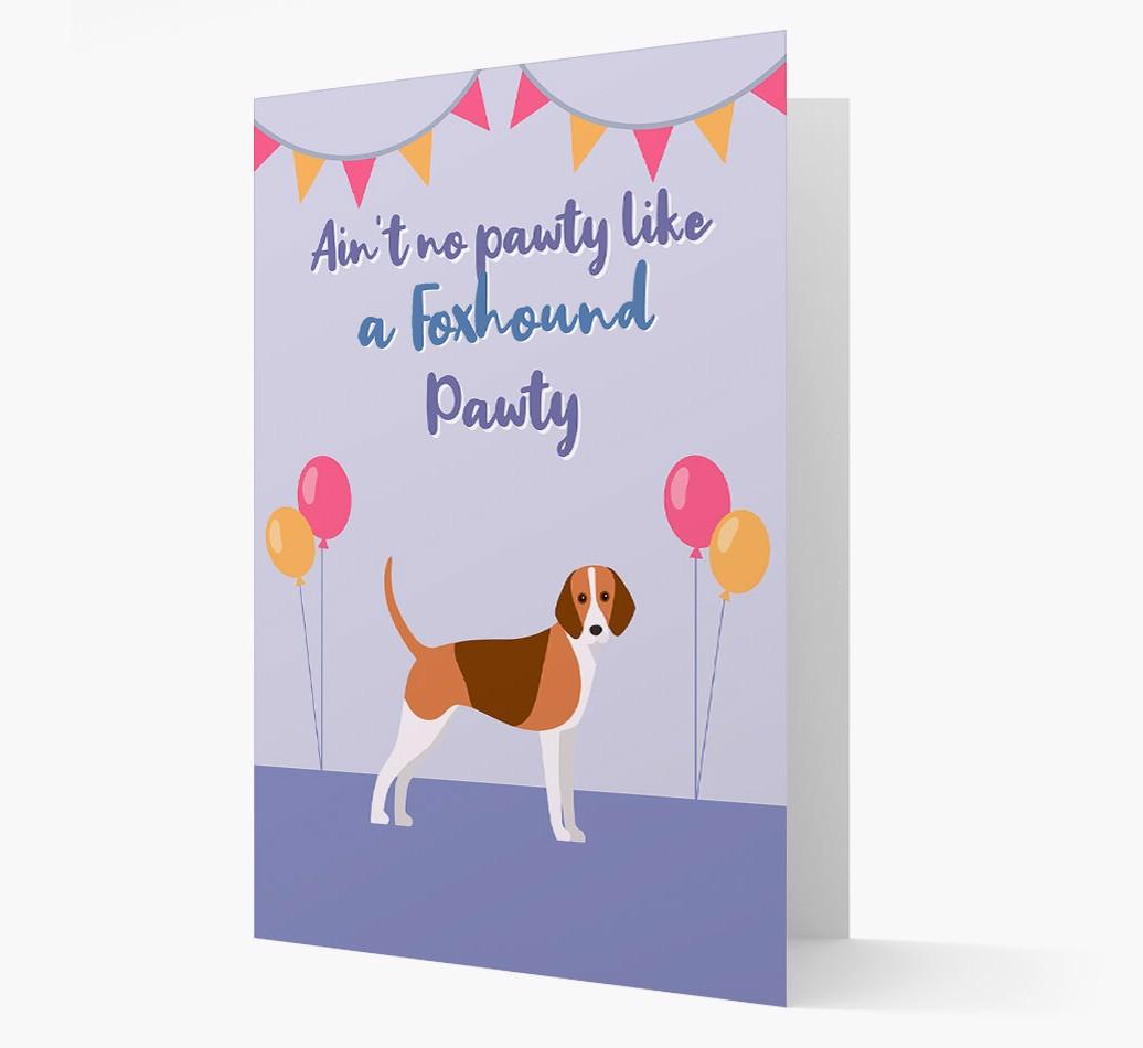Ain't No Pawty: Personalized {breedFullName} Card