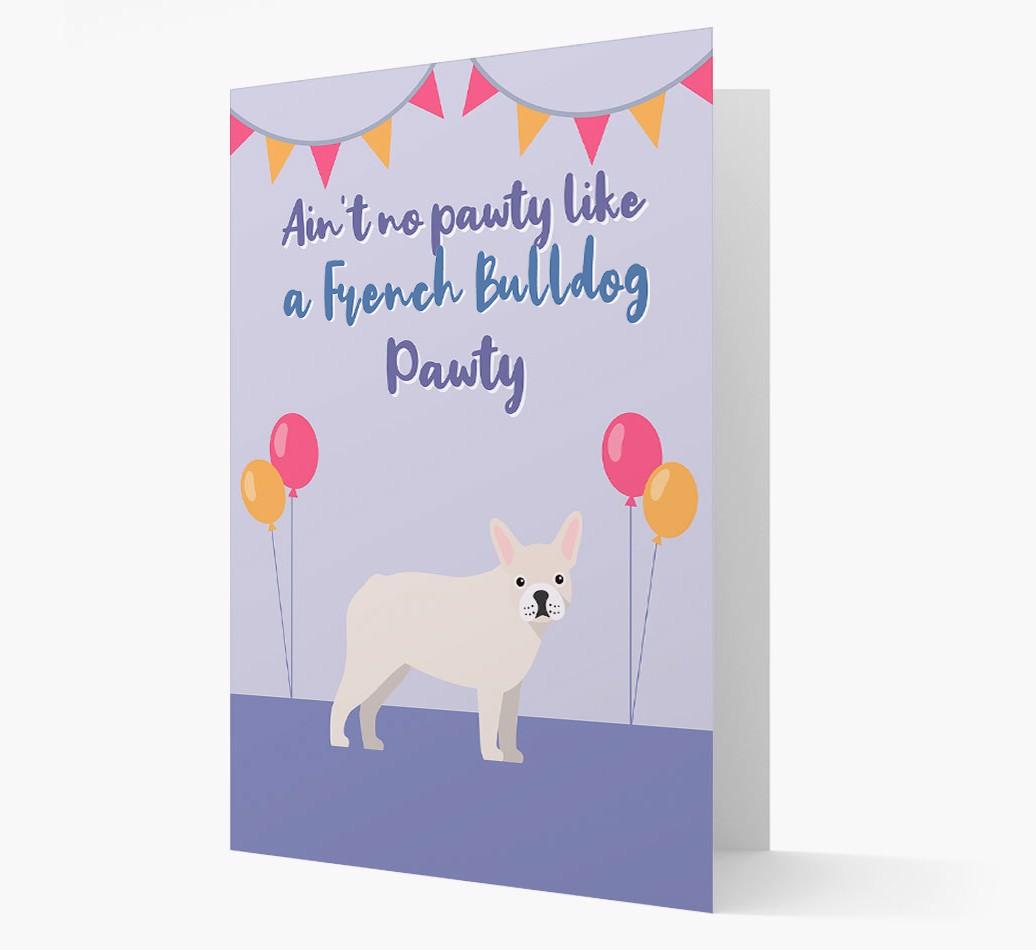 Ain't No Pawty: Personalized {breedFullName} Card