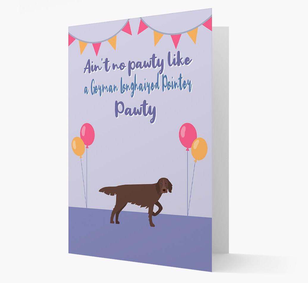 Ain't No Pawty: Personalized {breedFullName} Card
