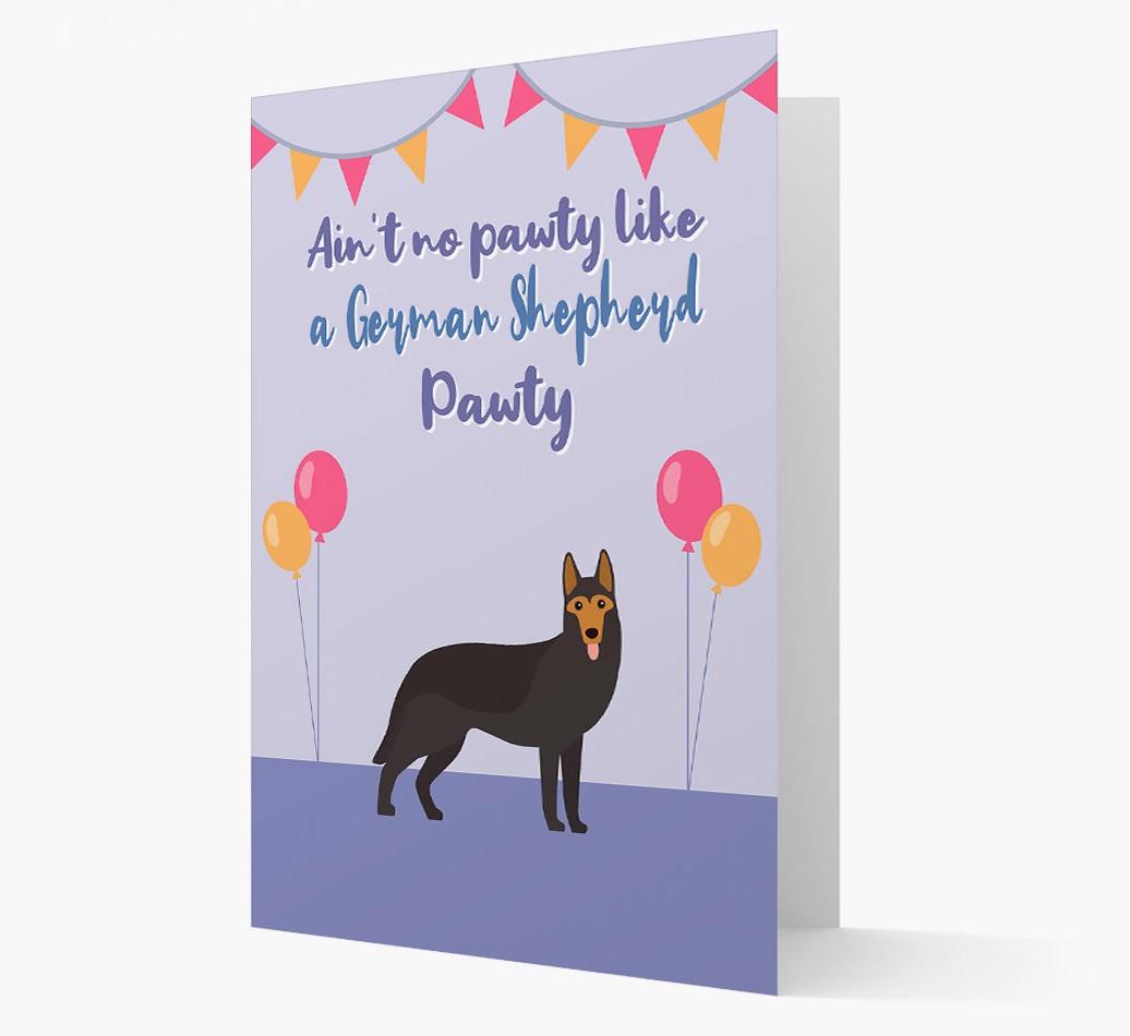 Ain't No Pawty: Personalized {breedFullName} Card