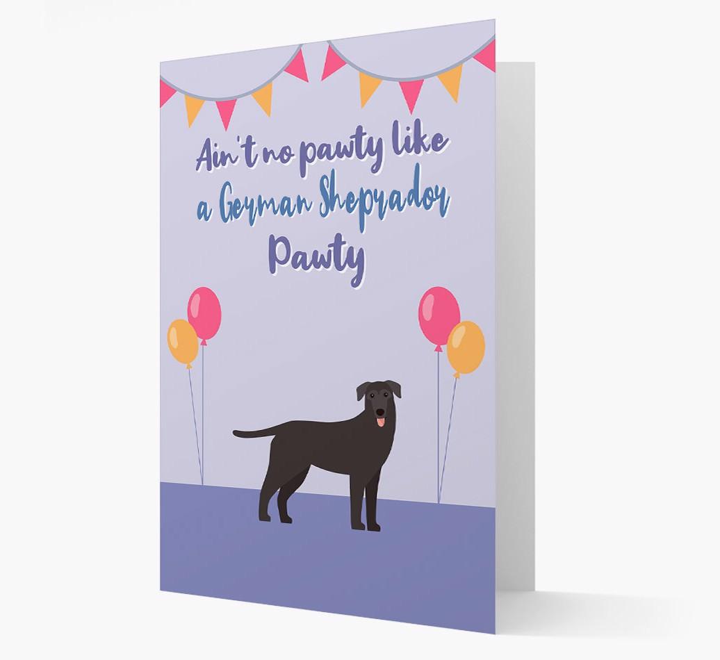Ain't No Pawty: Personalized {breedFullName} Card