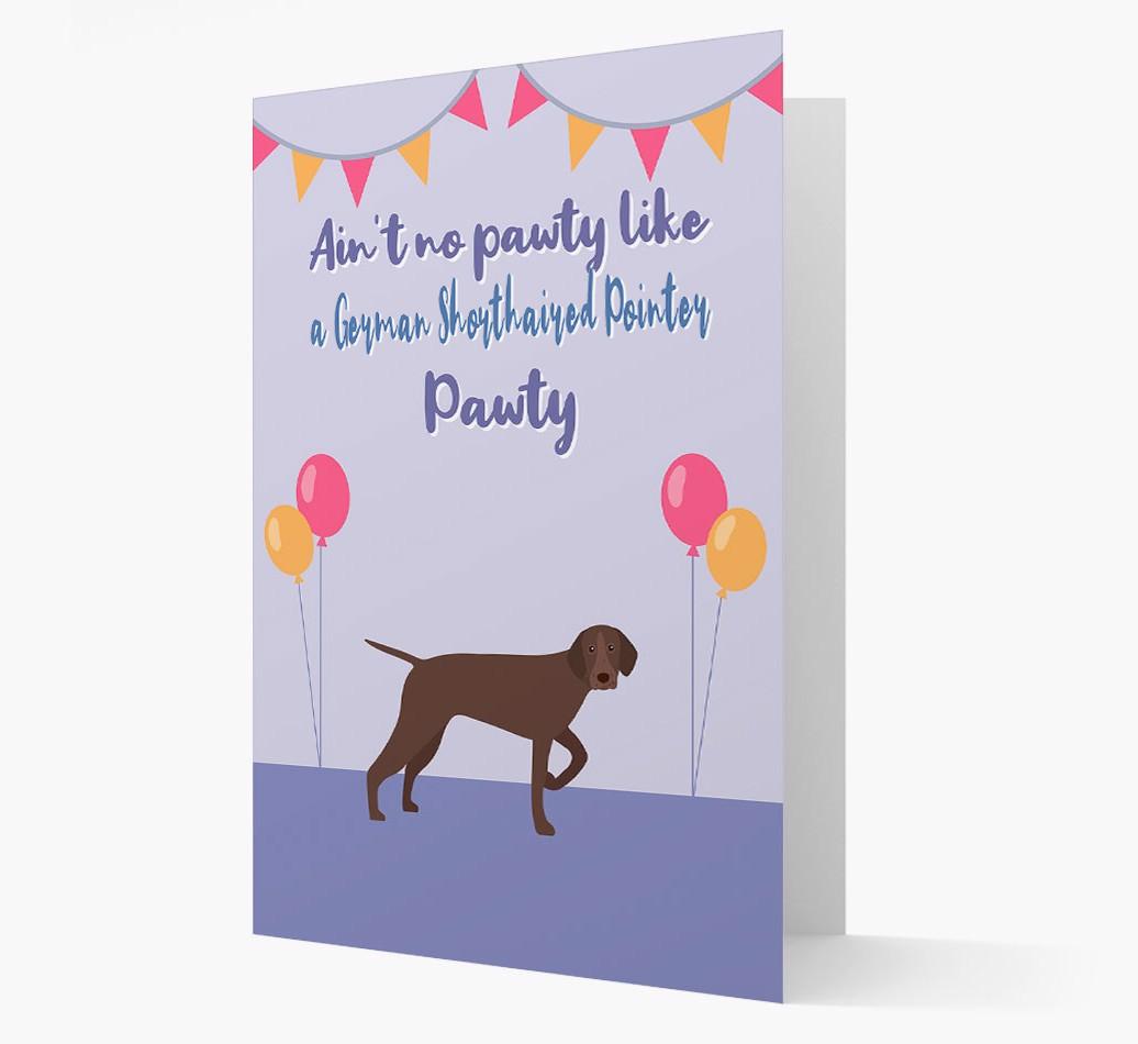 Ain't No Pawty: Personalized {breedFullName} Card