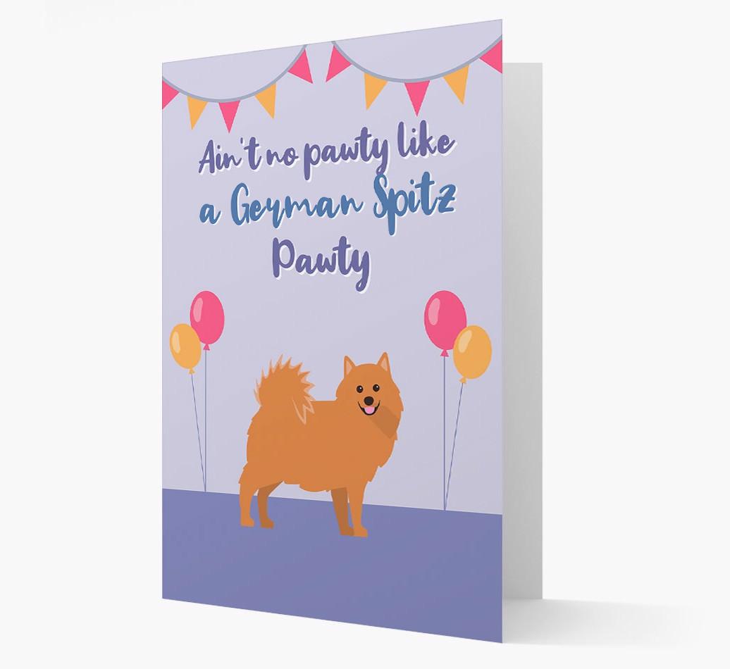 Ain't No Pawty: Personalized {breedFullName} Card
