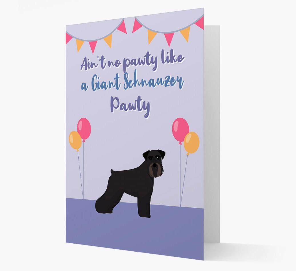 Ain't No Pawty: Personalized {breedFullName} Card