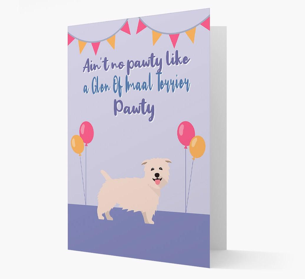 Ain't No Pawty: Personalized {breedFullName} Card