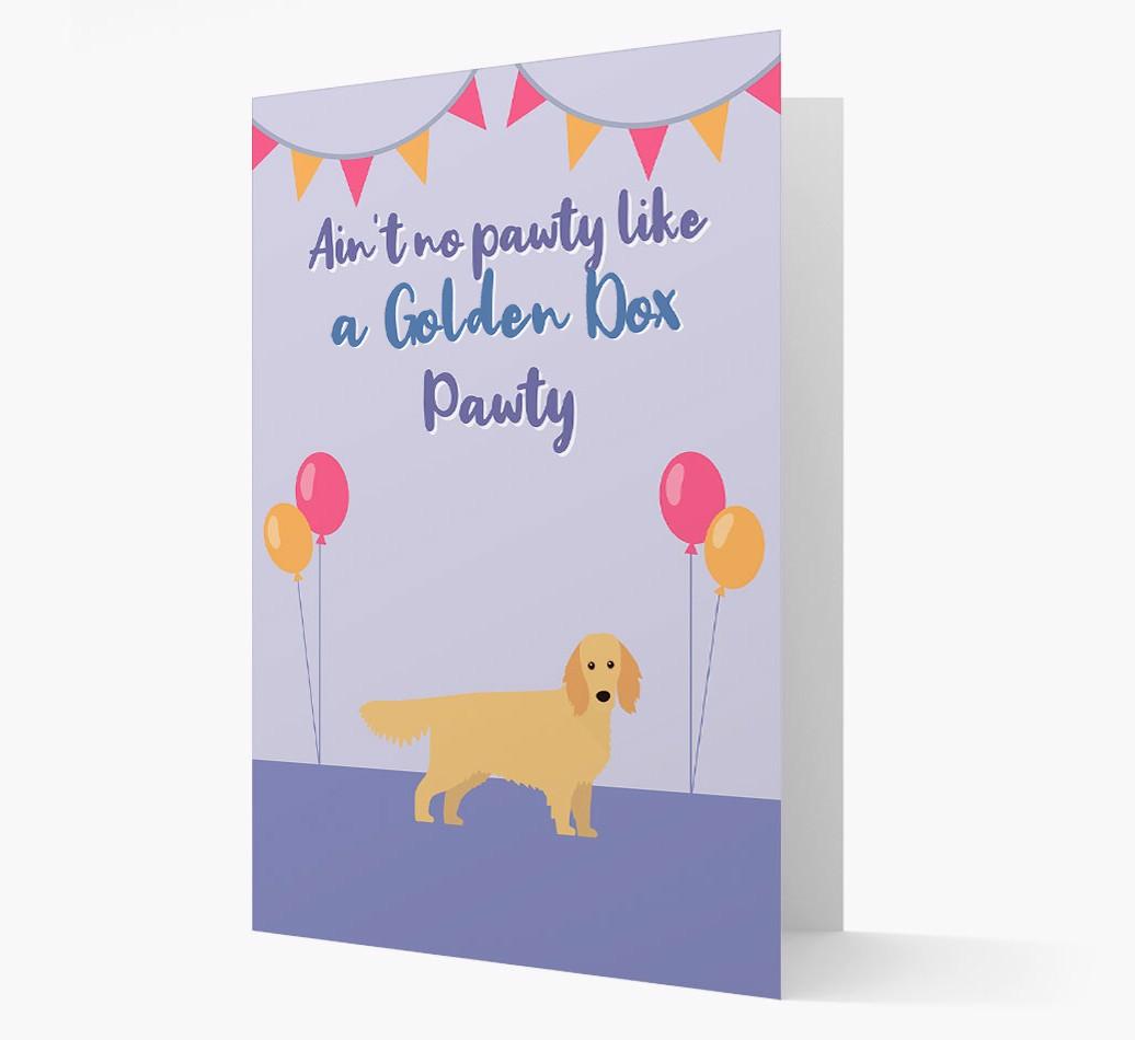 Ain't No Pawty: Personalized {breedFullName} Card