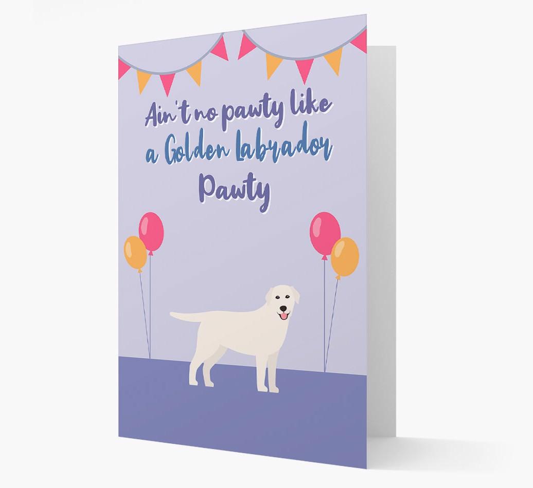 Ain't No Pawty: Personalized {breedFullName} Card