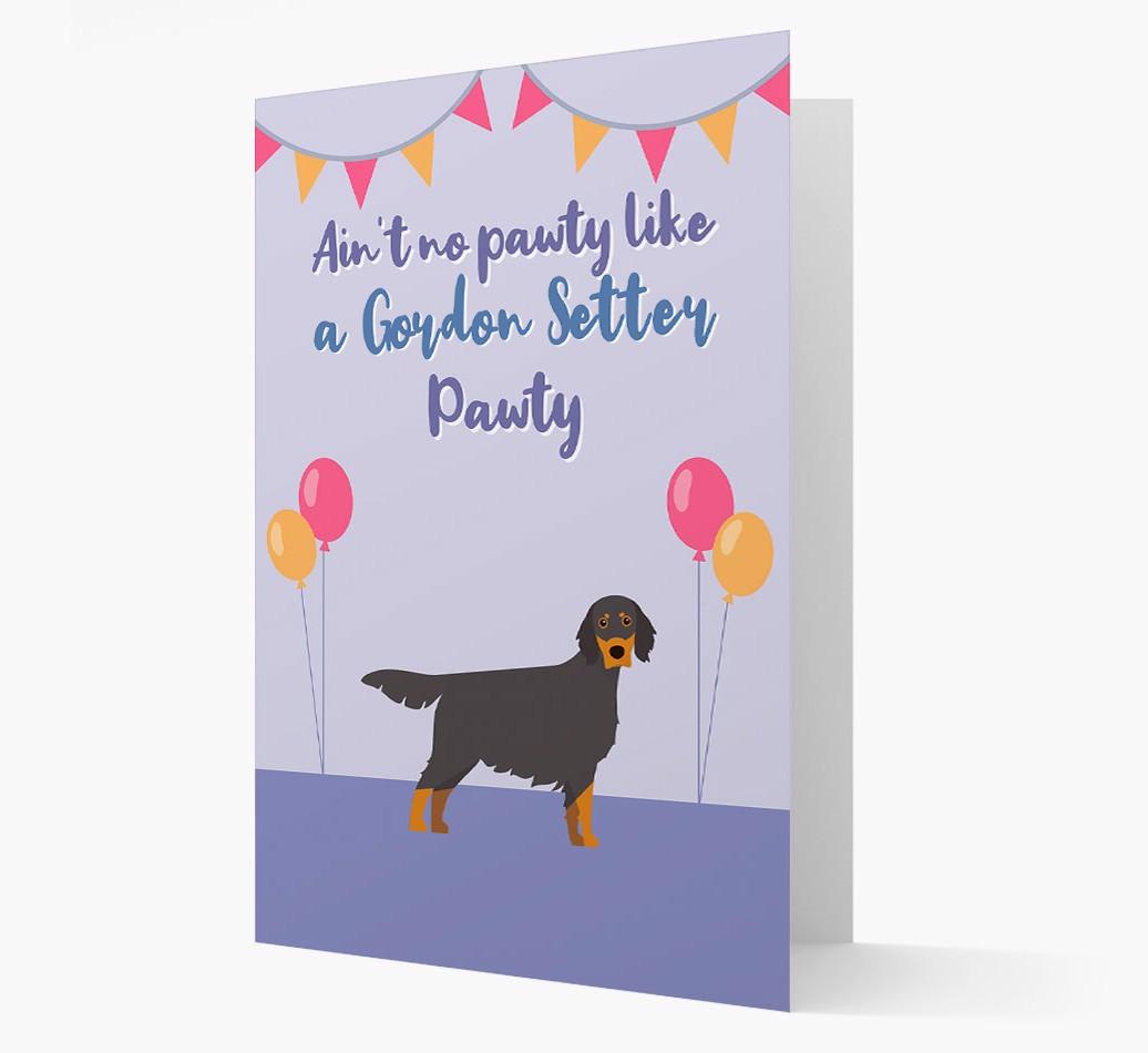 Ain't No Pawty: Personalized {breedFullName} Card