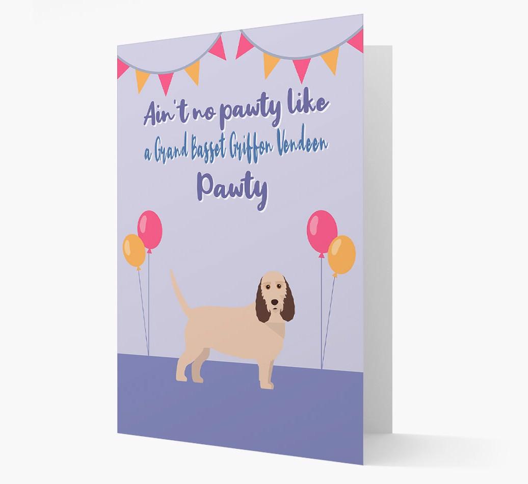 Ain't No Pawty: Personalized {breedFullName} Card