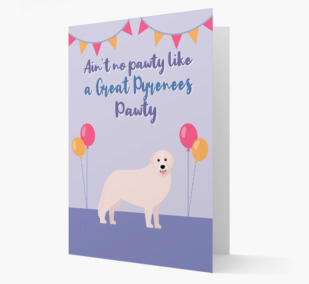 Ain't No Pawty: Personalised {breedFullName} Card