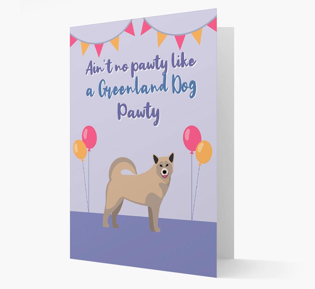 Ain't No Pawty: Personalized {breedFullName} Card