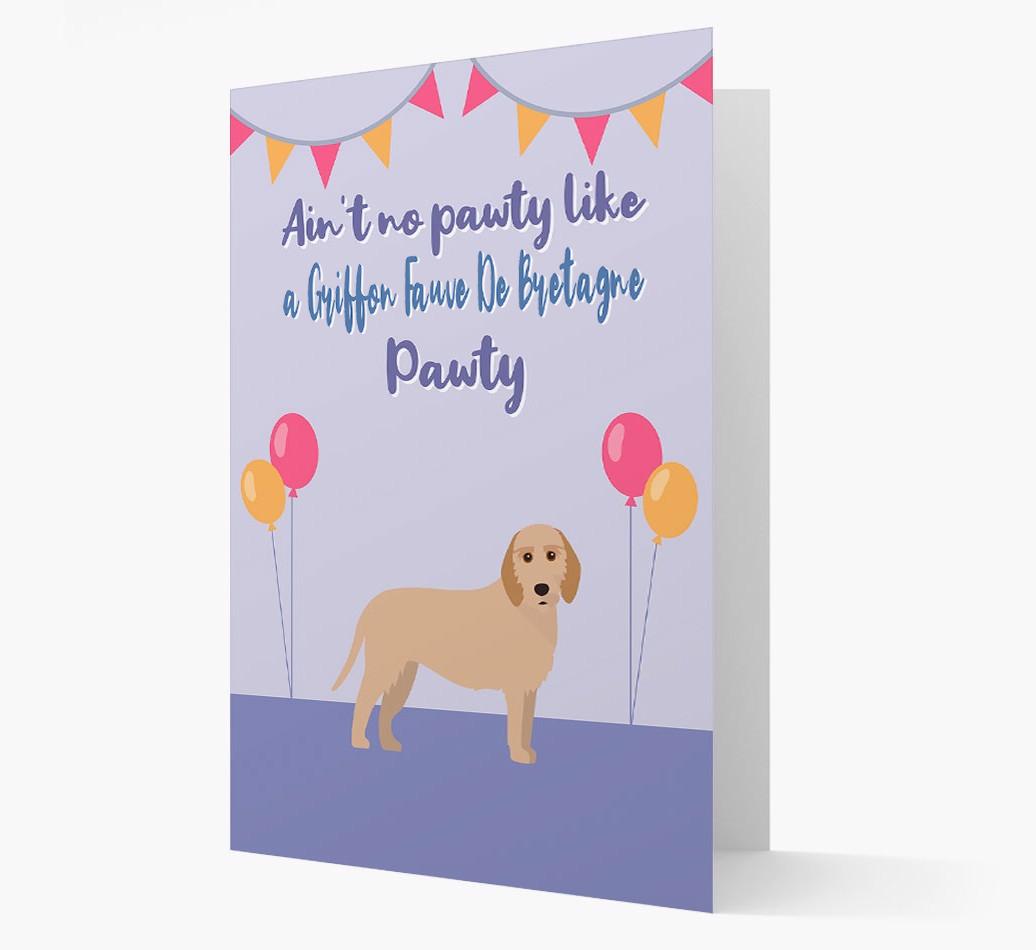 Ain't No Pawty: Personalized {breedFullName} Card