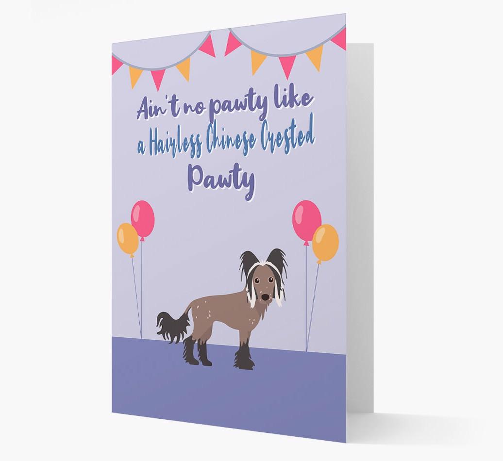 Ain't No Pawty: Personalized {breedFullName} Card