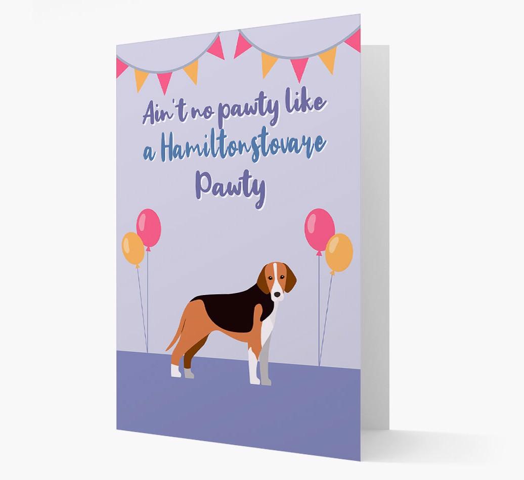 Ain't No Pawty: Personalized {breedFullName} Card
