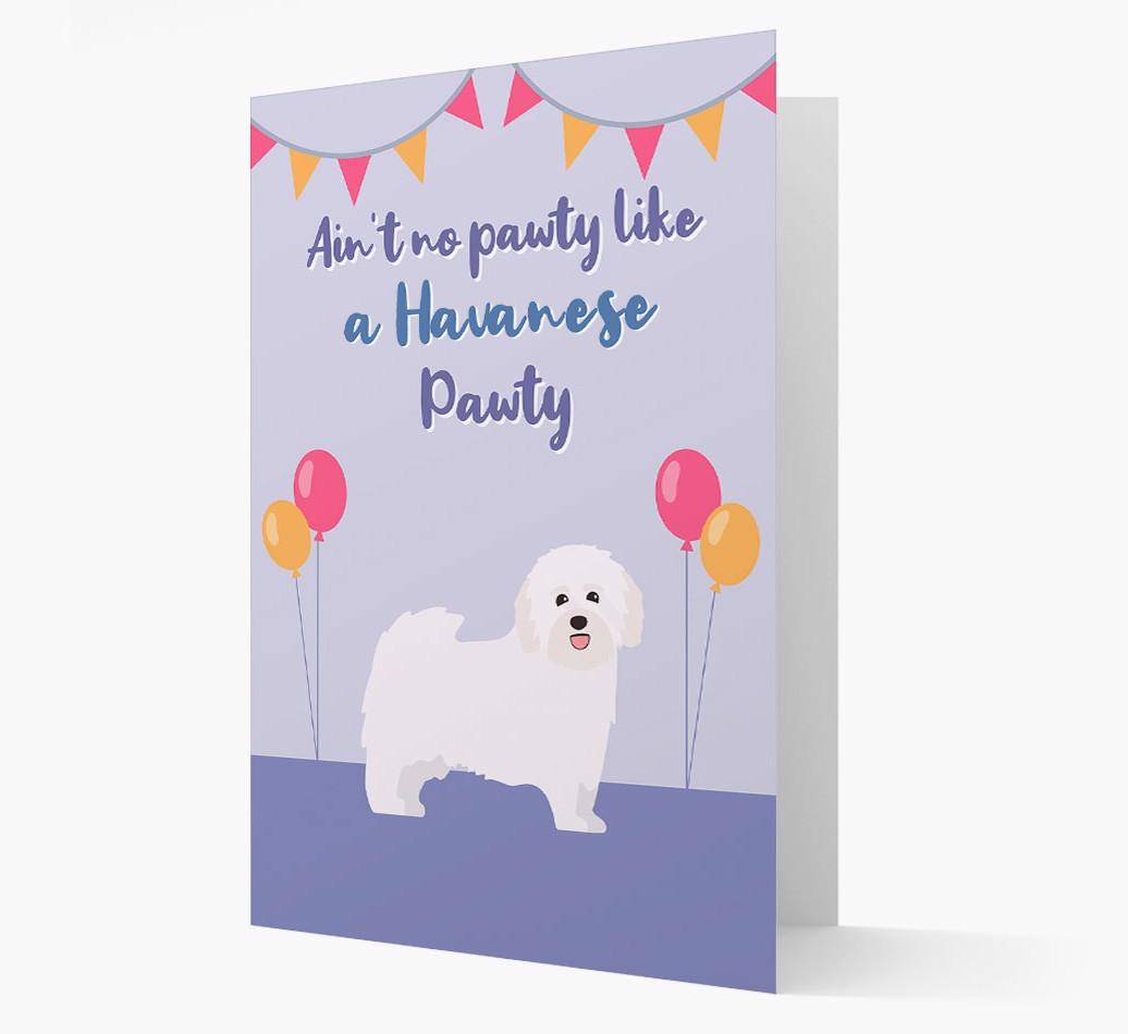 Ain't No Pawty: Personalized {breedFullName} Card