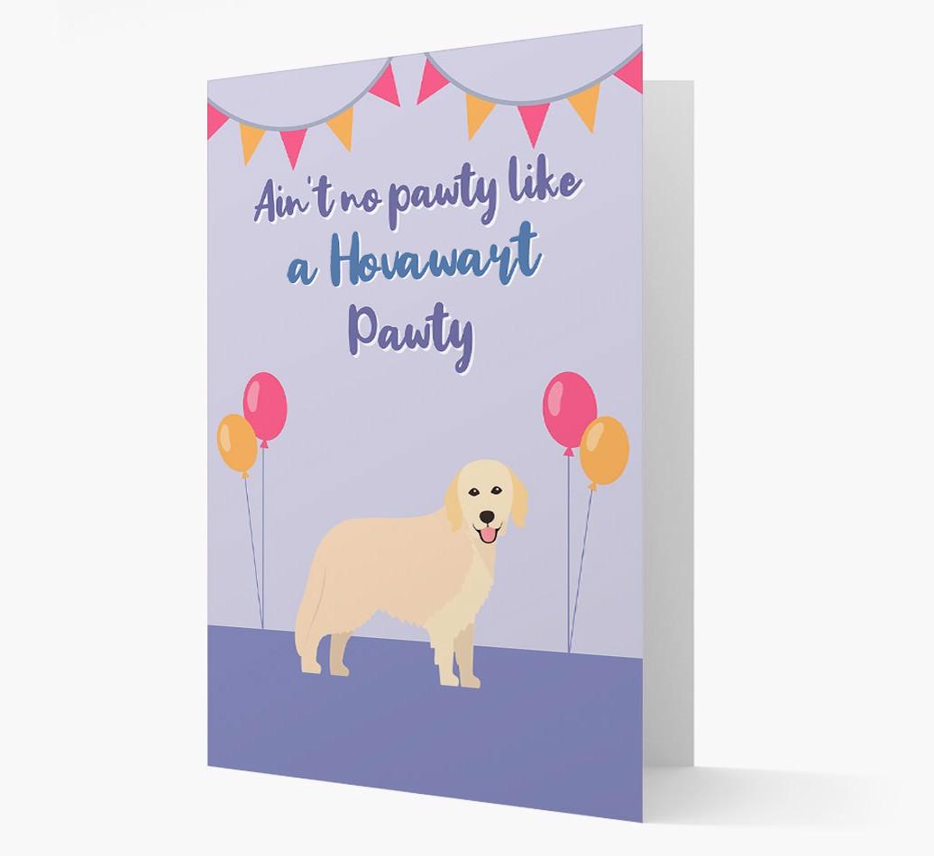 Ain't No Pawty: Personalized {breedFullName} Card