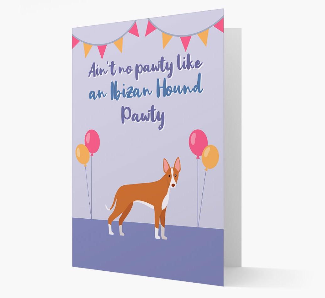 Ain't No Pawty: Personalized {breedFullName} Card