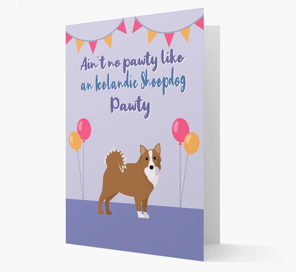 Ain't No Pawty: Personalized {breedFullName} Card