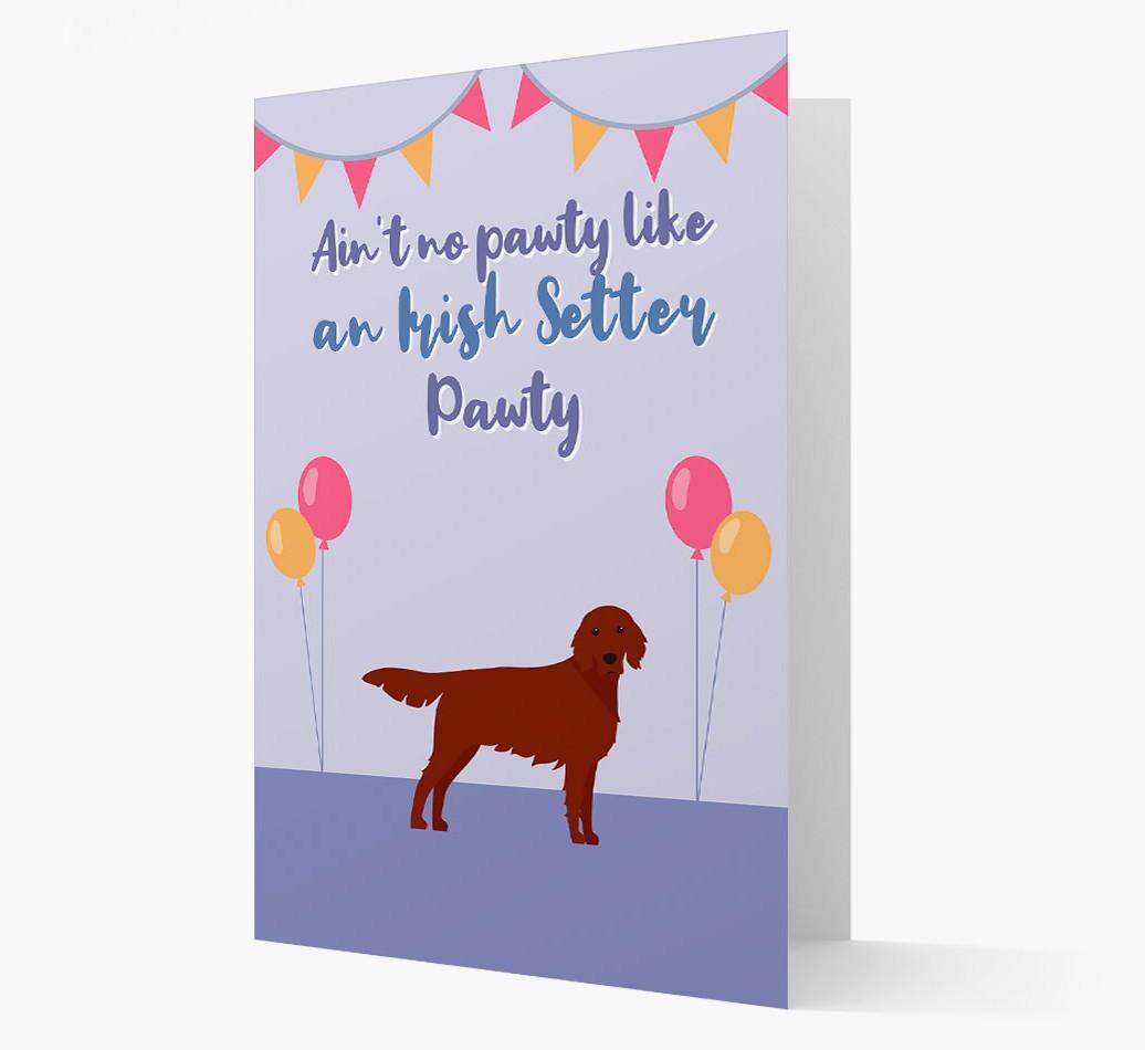 Ain't No Pawty: Personalized {breedFullName} Card