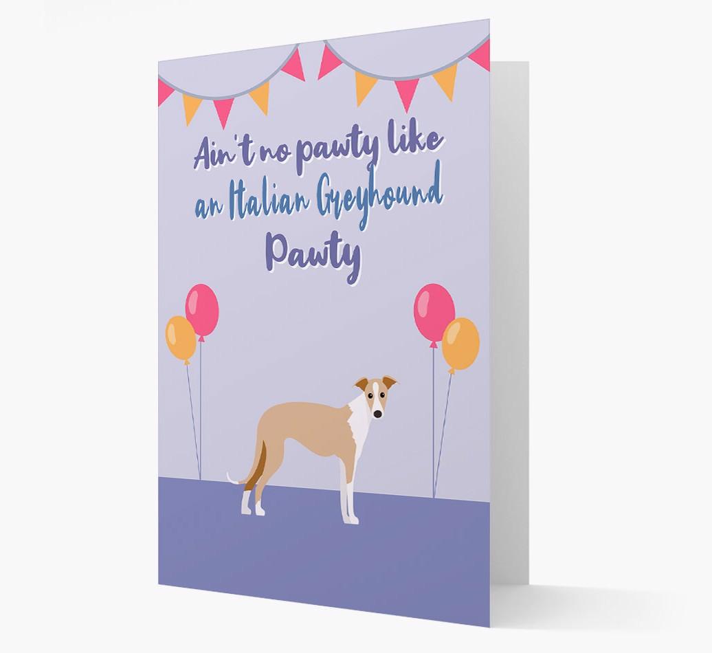 Ain't No Pawty: Personalized {breedFullName} Card