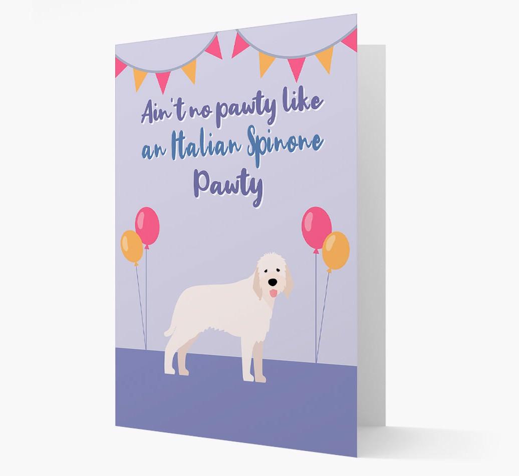 Ain't No Pawty: Personalized {breedFullName} Card