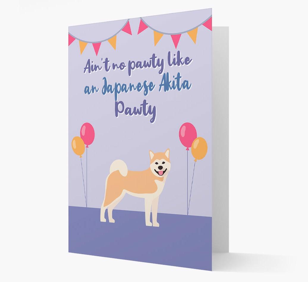 Ain't No Pawty: Personalized {breedFullName} Card