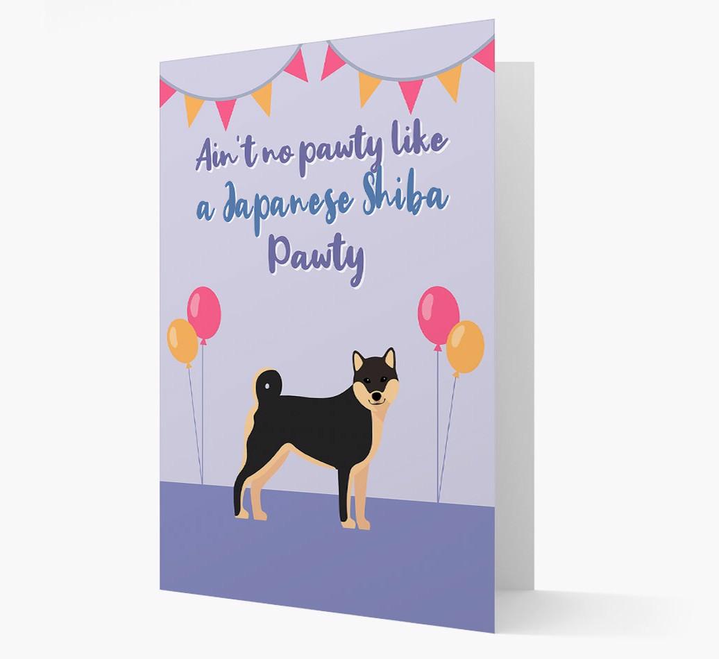 Ain't No Pawty: Personalized {breedFullName} Card