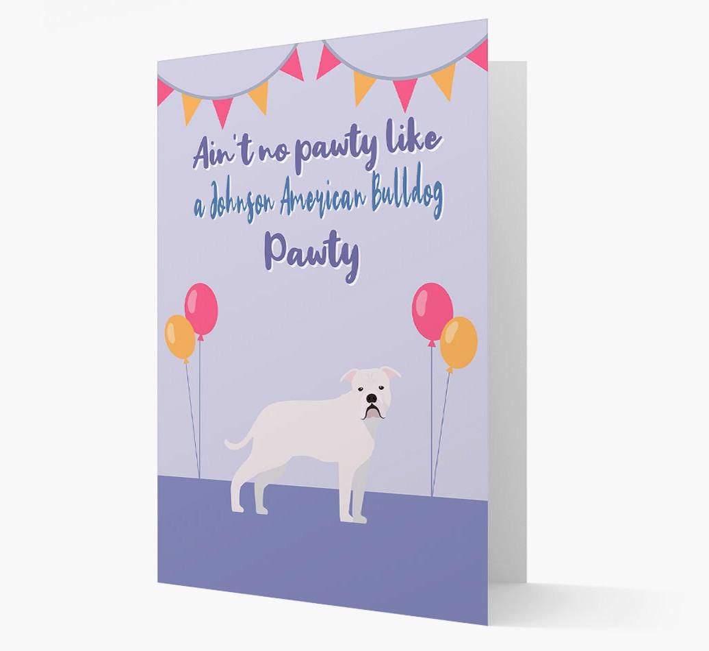 Ain't No Pawty: Personalized {breedFullName} Card
