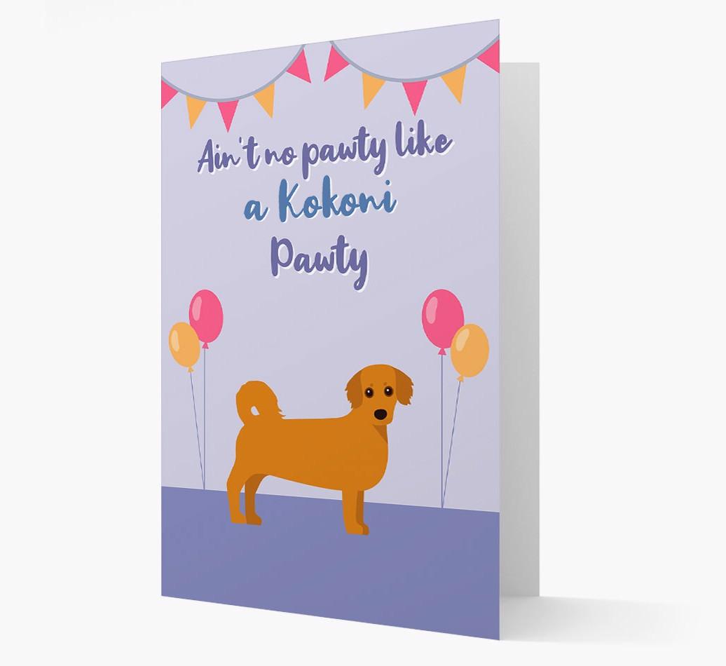 Ain't No Pawty: Personalized {breedFullName} Card