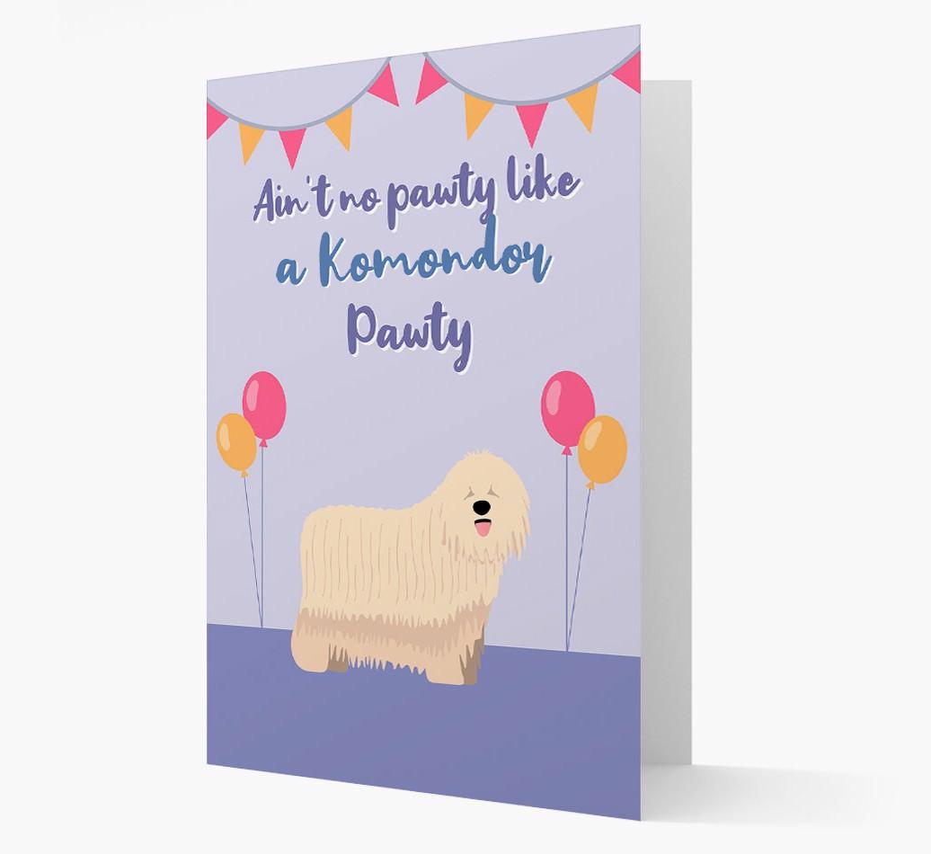 Ain't No Pawty: Personalized {breedFullName} Card