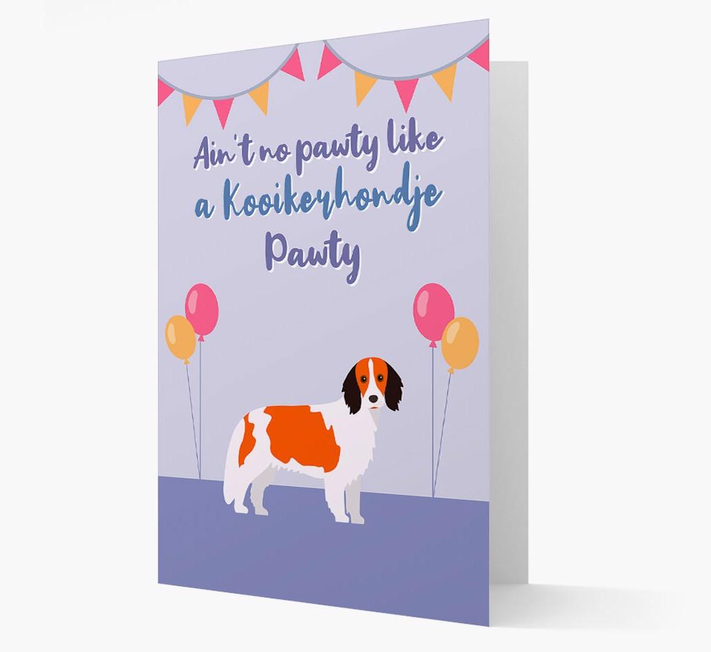 Ain't No Pawty: Personalized {breedFullName} Card